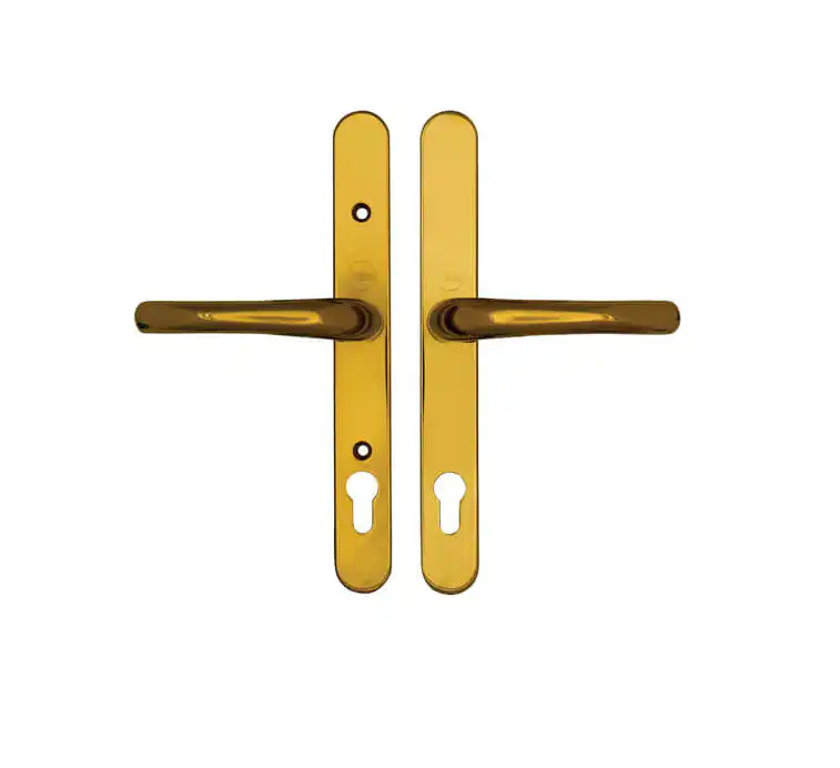 Lever UPVC Multipoint Door Handles - 92mm PZ Sprung 196-252mm Screw Centres