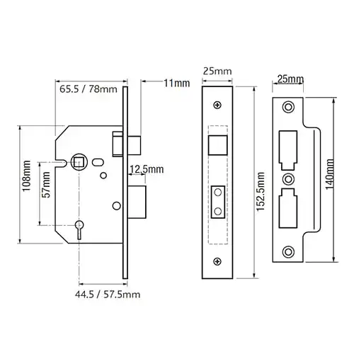Triad Mini 3D Flag Hinge for UPVC Doors