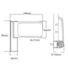 Flag Hinge with Adjustable Step Height 6 Flag Hinge with Adjustable Step Height